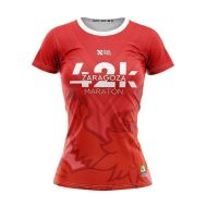 CAMISETA OFICIAL MANN-FILTER XVIII MARATÓN DE ZARAGOZA MUJER (42K)