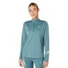 CAMISETA MANGA LARGA ASICS ICON 1/2 ZIP MUJER