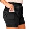 PANTALON CORTO BROOKS CASCADIA 2IN1 MUJER