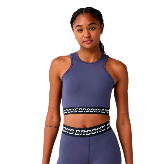 TOP BROOKS PR ELITE CROP TANK