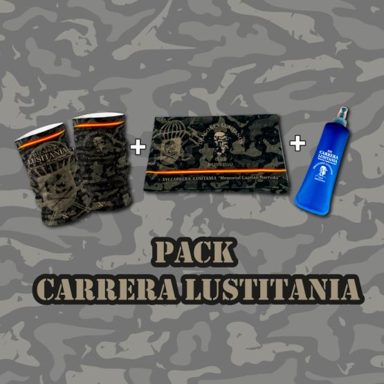 PACK BRAGA CUELLO + TOALLA + BIDON| MERCHANDISING | CARRERA LUSITANIA 2027