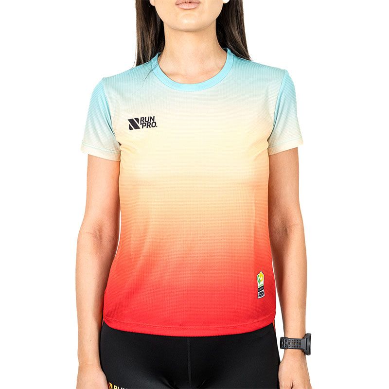 CAMISETA MANGA CORTA RUN&PRO SUNSET MUJER